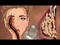 Asmr treatment of venomous centipede bite  girl bitten by venomous centipede  jinjja  asmr