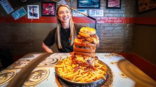 Attempting The Undefeated "Victory Lap" Burger Tower Challenge!