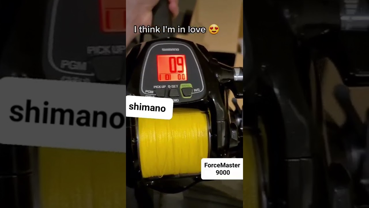 1st electric reel for DRONE FISHING! Shimano FORCEMASTER 9000