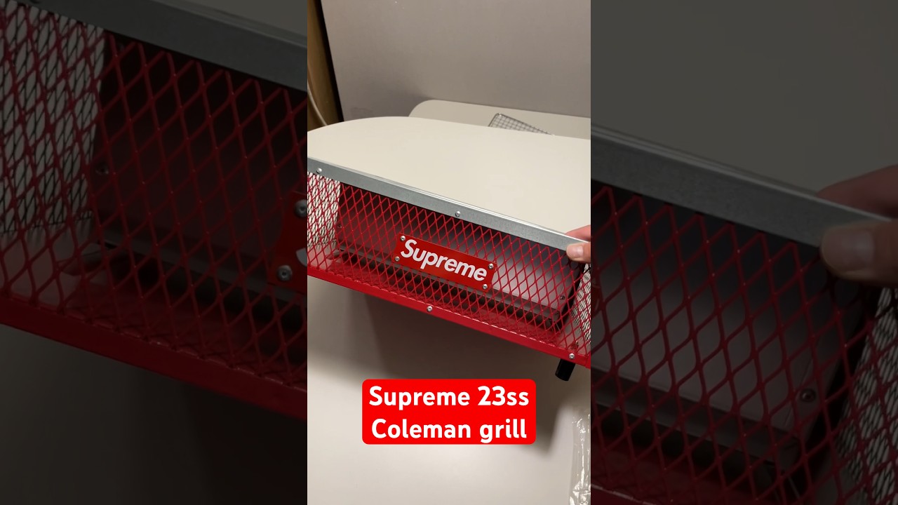 Supreme Coleman Charcoal Grill UNBOXING - YouTube