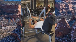 Kinobody Bench Pressing With Feet In The Air To Remove Leg Drive?!!