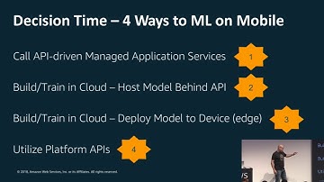 AWS Developer Workshop: Machine Learning at the Edge: An Intro to AI/ML Options on Mobile Devices