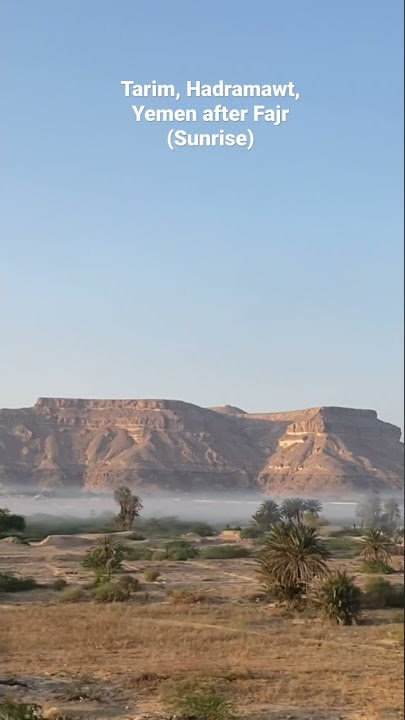 Tarim, Hadramawt in Yemen in the Morning Dessert