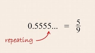 Pre-Algebra 20 - Converting Repeating Decimal Numbers to Fractions
