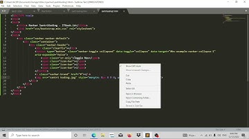 cara membuat navbar santri koding dengan menggunakan boostrap