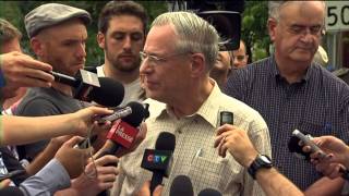 MMA Chairman faces press, angry residents in Lac-Mégantic
