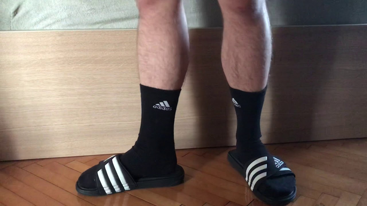 adidas slippers with socks