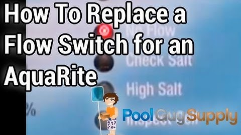 Flow Switch Installation for an AquaRite Salt System