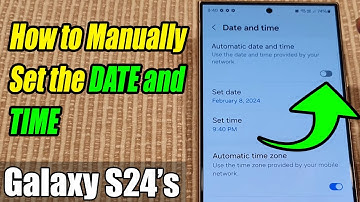 How to Manually Set the DATE and TIME