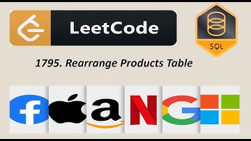 1795. Rearrange Products Table | LeetCode | SQL | Solution | Interview Problem