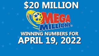 Mega Millions drawing for April 19, 2022 $20,000,000 Jackpot