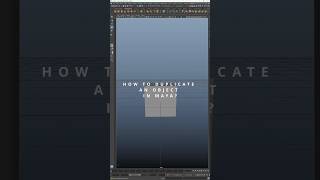 How to Duplicate an Object in Maya | Quick Tip #maya3dmodelingmalayalam #3dmodeling