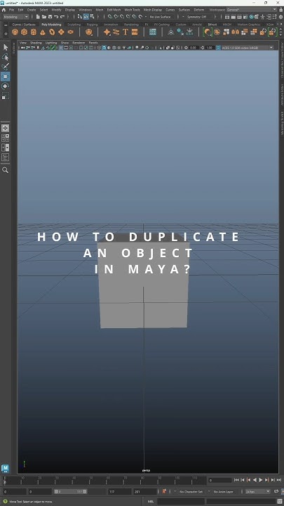 How to Duplicate an Object in Maya | Quick Tip #maya3dmodelingmalayalam ...