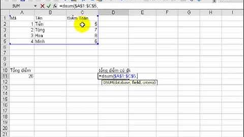 Su dung ham dsum trong excel