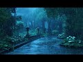 Lonely Rain on Victorian Garden - Rain sounds for sleep and meditation