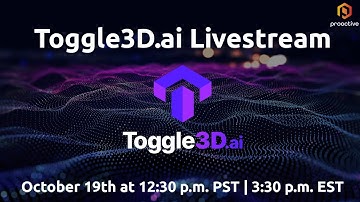 Proactive Presents : A Livestream Event as Toggle3D.ai announces new 4K AI Texture upscaling tool