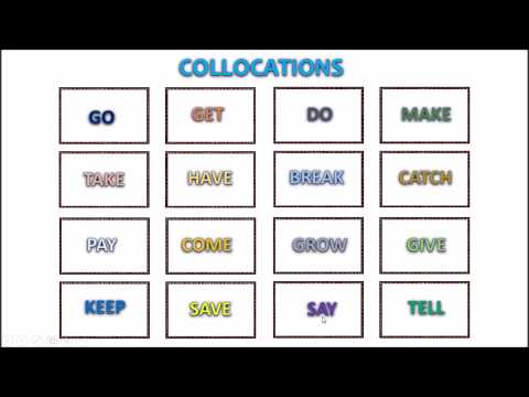 Collocations in English (Eşdizimler)