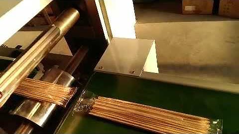 Barbecue sticks counting and packing machine