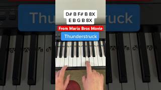 Thunderstruck Piano Tutorial 🍄 Super Mario Bros Movie Songs Piano