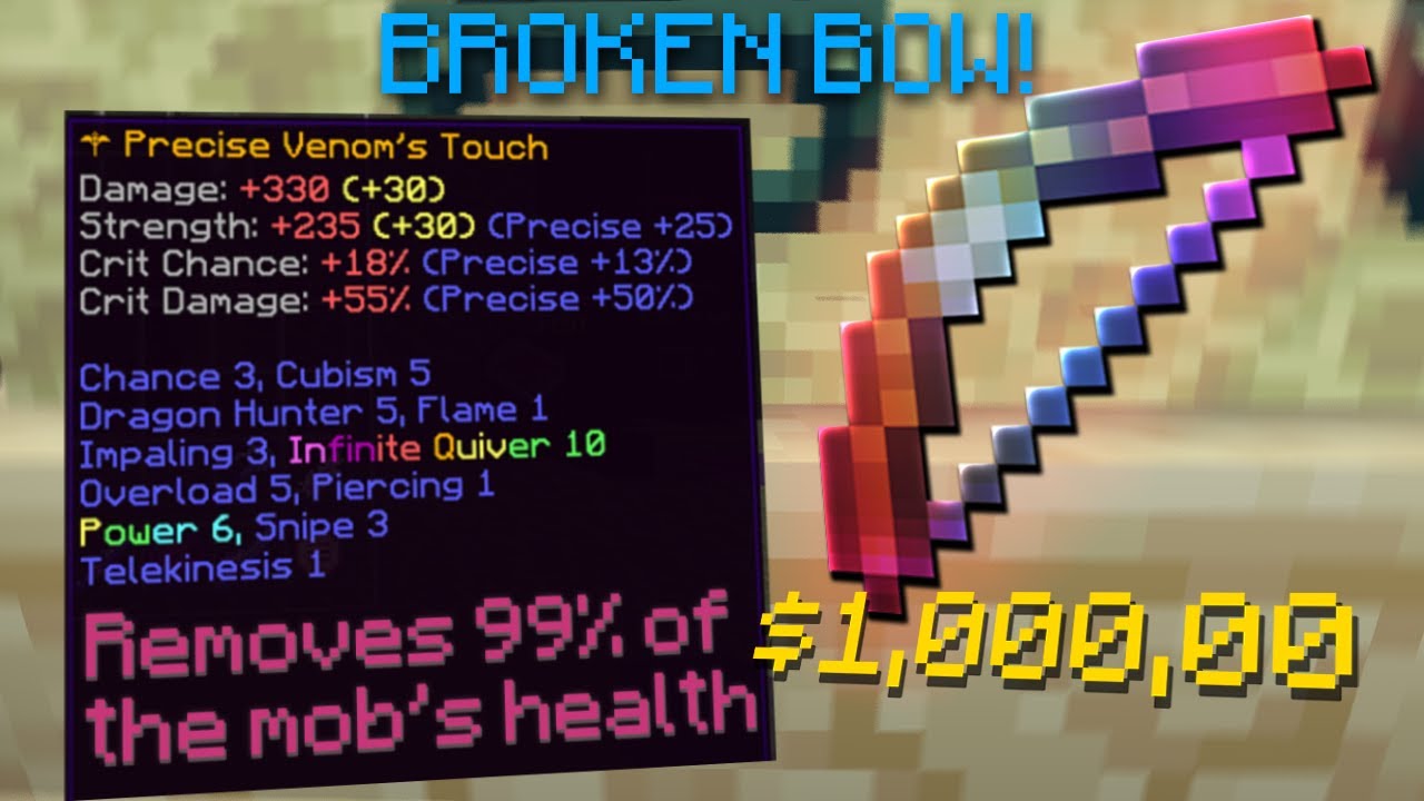 This new bow is BROKEN! 1 Shot Dragons With a 1 mil Budget Hypixel