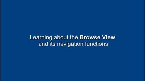 Concordance Training 01:  Using the Browse View
