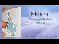 Wire Wrapping Tutorial:  "Meliora"  Wire Wrapped Focal Bead Pendant - duplicate video