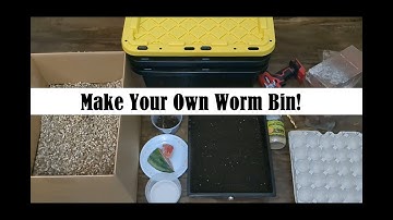 How to make your own vermicomposting worm bin! It