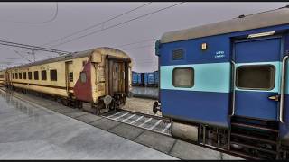 REALISTIC COUPLING IN HEAVY MONSOON | REAL BLUE ICF 3RD AC COACH COUPLING REAL UTKRISHT ICF 3RD AC screenshot 2