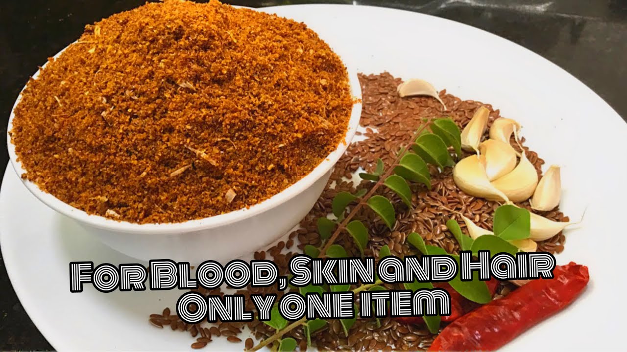 Flax seed karampodi Avise ginjalu for blood improvement skin