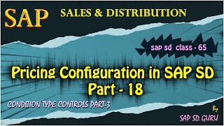 Manual Entries in Condition type controls |Condition Class |Condition Technique |sapsdguru |sst#sap