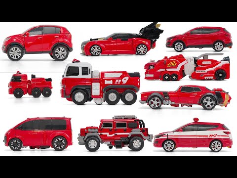 <strong>Red</strong> Tobot HellocarBot MiniForce HyperRescue All <strong>Red</strong> <strong>Car</strong> Mecha Transformation
