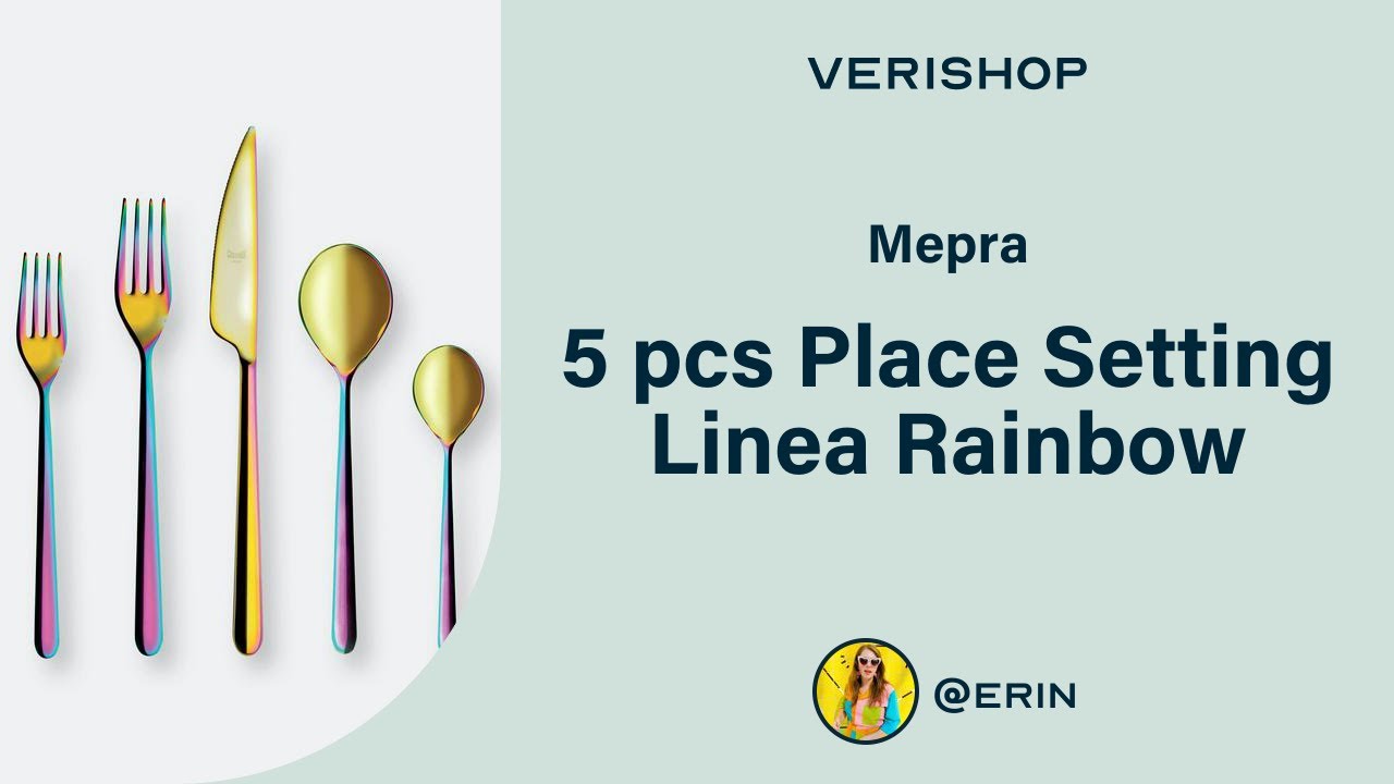 Mepra 5 pcs Place Setting Linea Rainbow Review