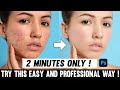 Skin retouching in 2 minutes  photoshop tutorial  tamil  pimple removing  trending photography