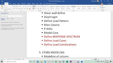 9  Define Response Spectrum, Load Cases 18 Story Residential Bldg By ENT