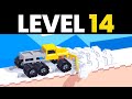 Fancade Drive Mad - Level 14 (Snow Plow) Gameplay Walkthrough