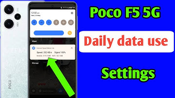 Poco f5 5g daily data show setting/Poco F5 5g mobile me daily data kaise show kare