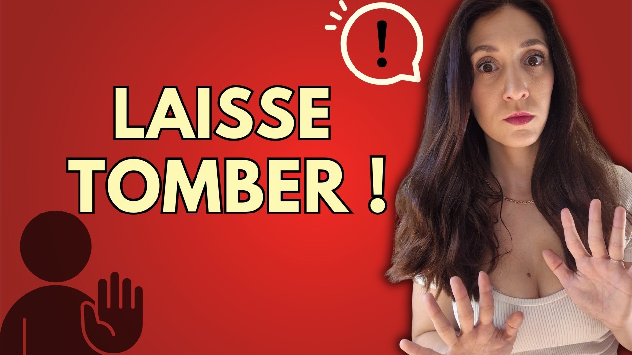 Arrête de t’accrocher à une femme pas intéressée !