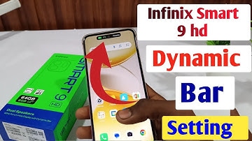 How to use dynamic port in Infinix Smart 9 hd/Infinix Smart 9 hd dynamic bar animation after effect