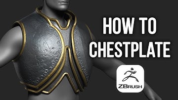 How to sculpt chestplate armor in Zbrush - Tutorial