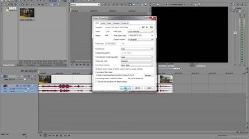 Project Settings [Sony Vegas Pro]