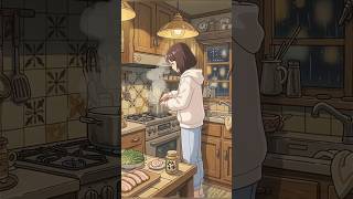 Midnight Noodles &amp; Cozy Vibes🍜 #shorts #ghibli #asmr #anime #studioghibli