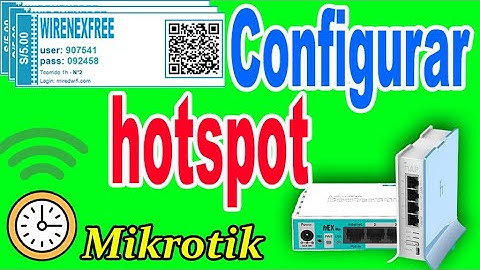 ✅Configurar hotspot mikrotik  completo - Internet por tickets