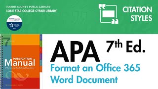 Famous Format an Office 365 Word Document in APA 7 Wealth
