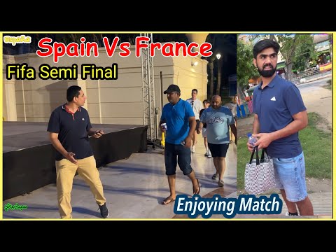 SPAIN VS FRANCE SEMI FINAL || Enjoying Match in Benidorm Spain 🇪🇸 With Guys || FIFA World Cup 2026