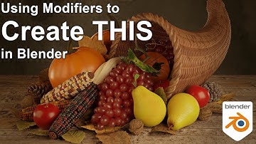 Making a cornucopia basket in Blender 2.8