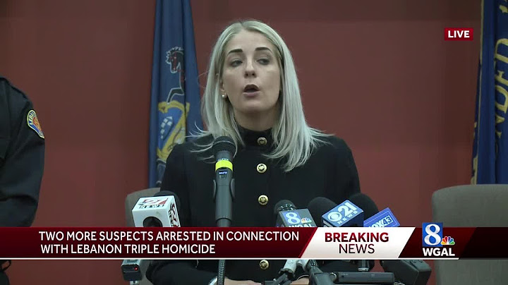 Full news conference: Third suspect arrested in Lebanon triple homicide