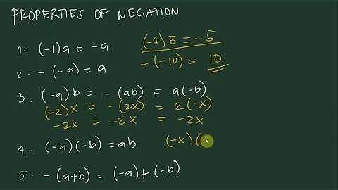 Lesson 1 3 Properties of Negation