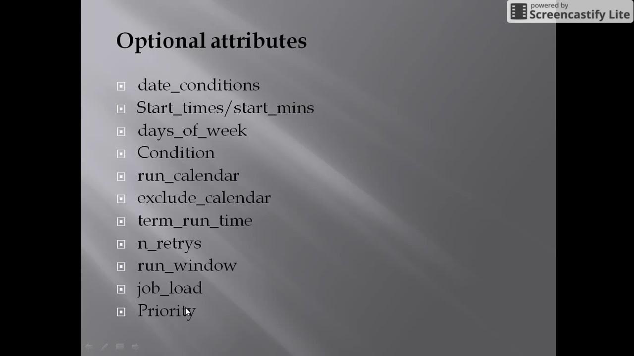 Autosys JIL, Essential, General and Optional Attributes Class 8 YouTube