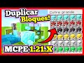 🔥 DUPLICAR BLOQUES en MCPE 1.21 😱 *BUG ROTO* ¡FUNCIONA en SEGUNDOS!