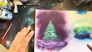How to Paint a Christmas Tree with Spray Paint